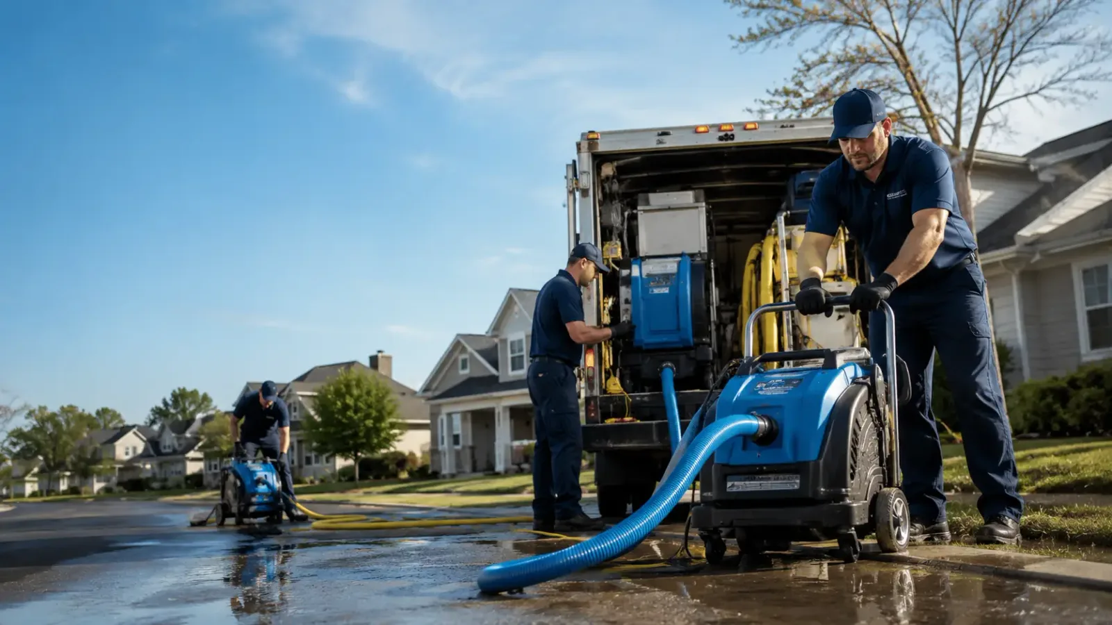 Flood Damage Cleanup in Cochiti Pueblo, NM
